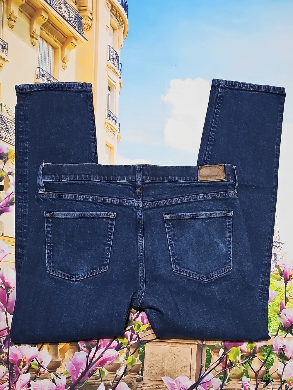 J. Crew Mens Slim Jeans in Dark Indigo Blue 34x30